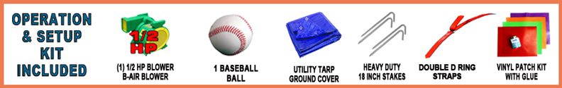Included accessories for Pitchers Toss