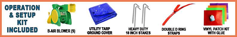 Included accessories for Inflatable Hockey Slapshot