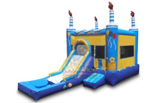 Blue Birthday Cake Combo with Pool