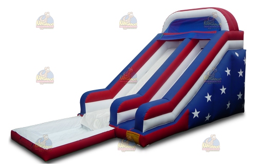 Patriotic Slide with Pool