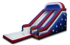 Patriotic Slide with Pool