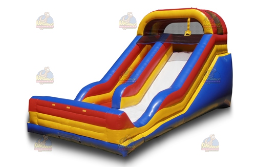 Primary Color Arch Slide with Splash Pool