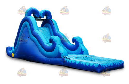 16 Deep Blue Slide with Pool
