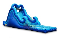 16 Deep Blue Slide with Pool